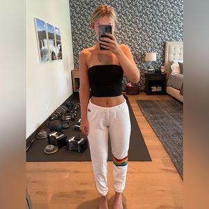 Aviator Nation Retro Sweatpants White